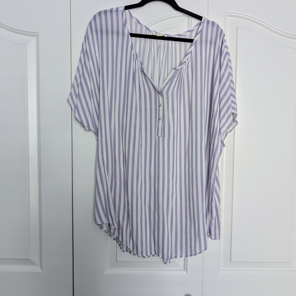 Striped Purple Women's Top